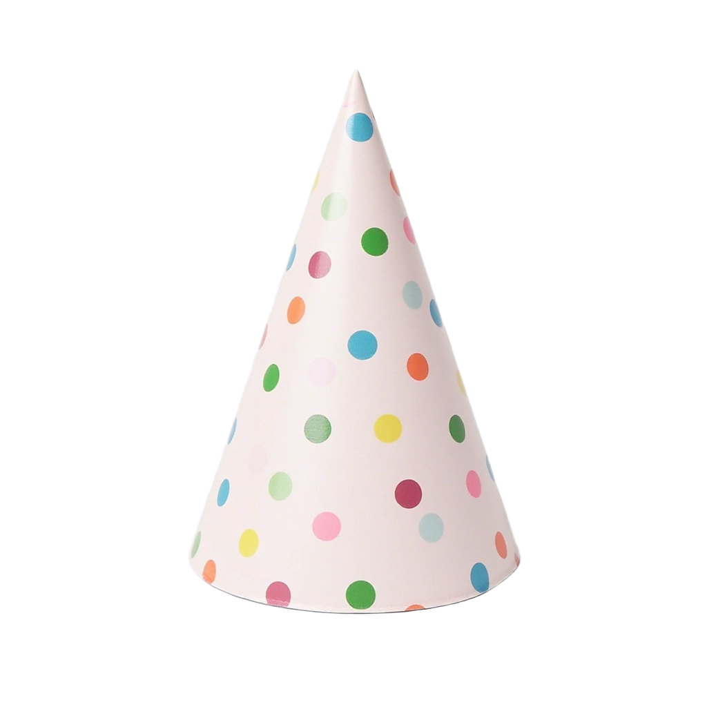 Colorful Polka Dot Party Hat